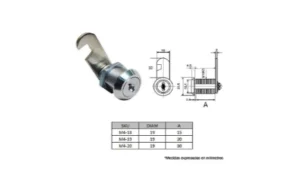Llave y cerradura para barrera vehicular WEJOIN - Imagen 2