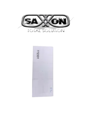 SAXXON THF02 - TAG De papel ADHERIBLE / Altas temperaturas / Compatible con Lectoras SAXR2656 & SAXR2657 / Folio Impreso